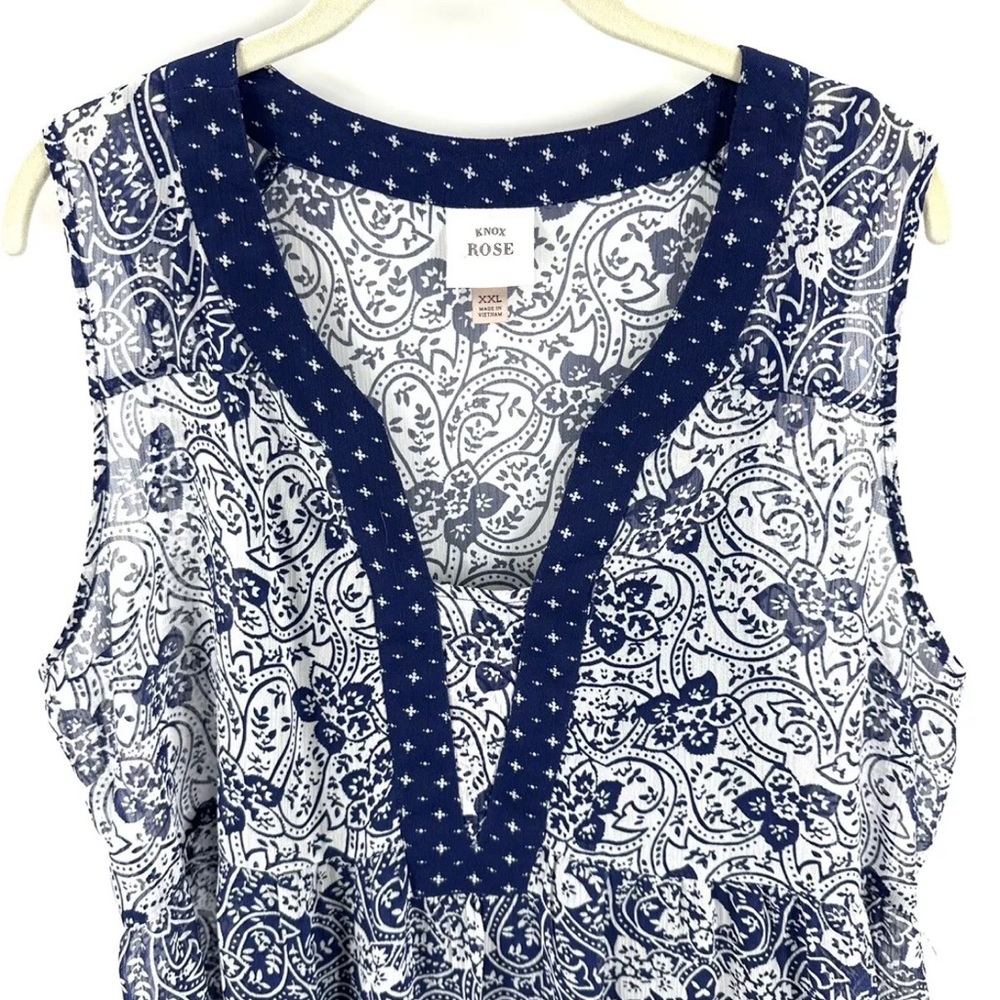 Navy Paisley sundress - Picture 7 of 9